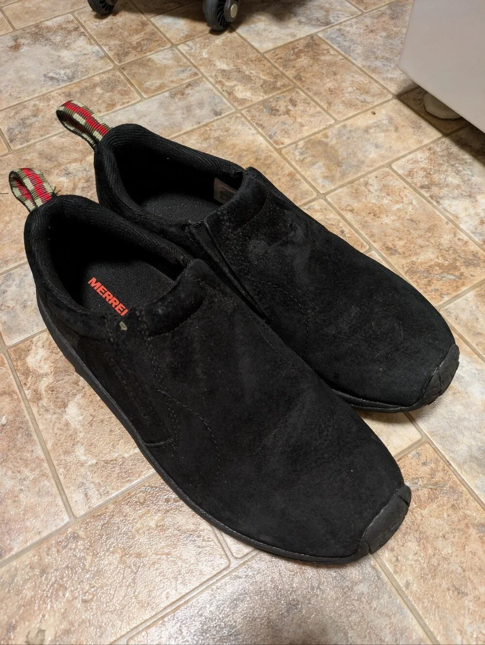 Merrell Men's Jungle Moc Black Slip-On Shoes 10.5